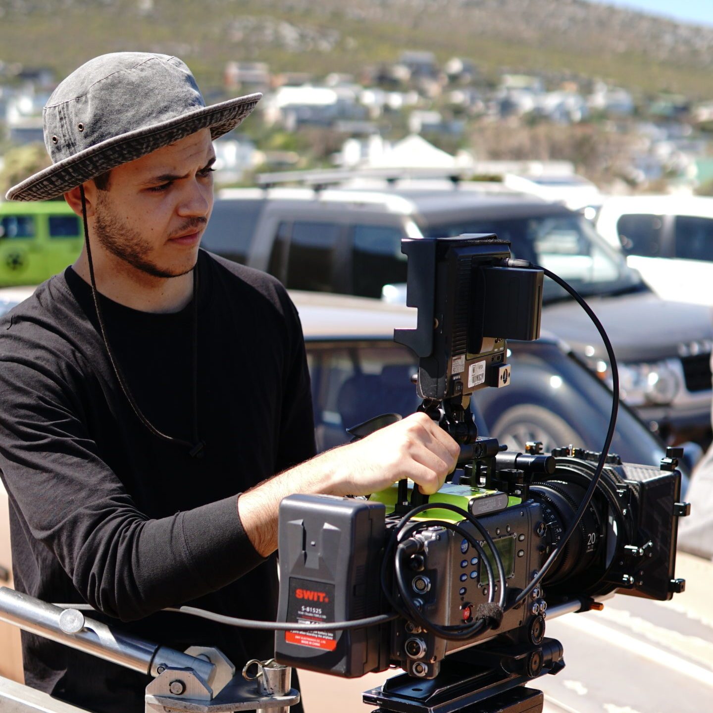 BEFOK Films camera operator on location in Cape Town