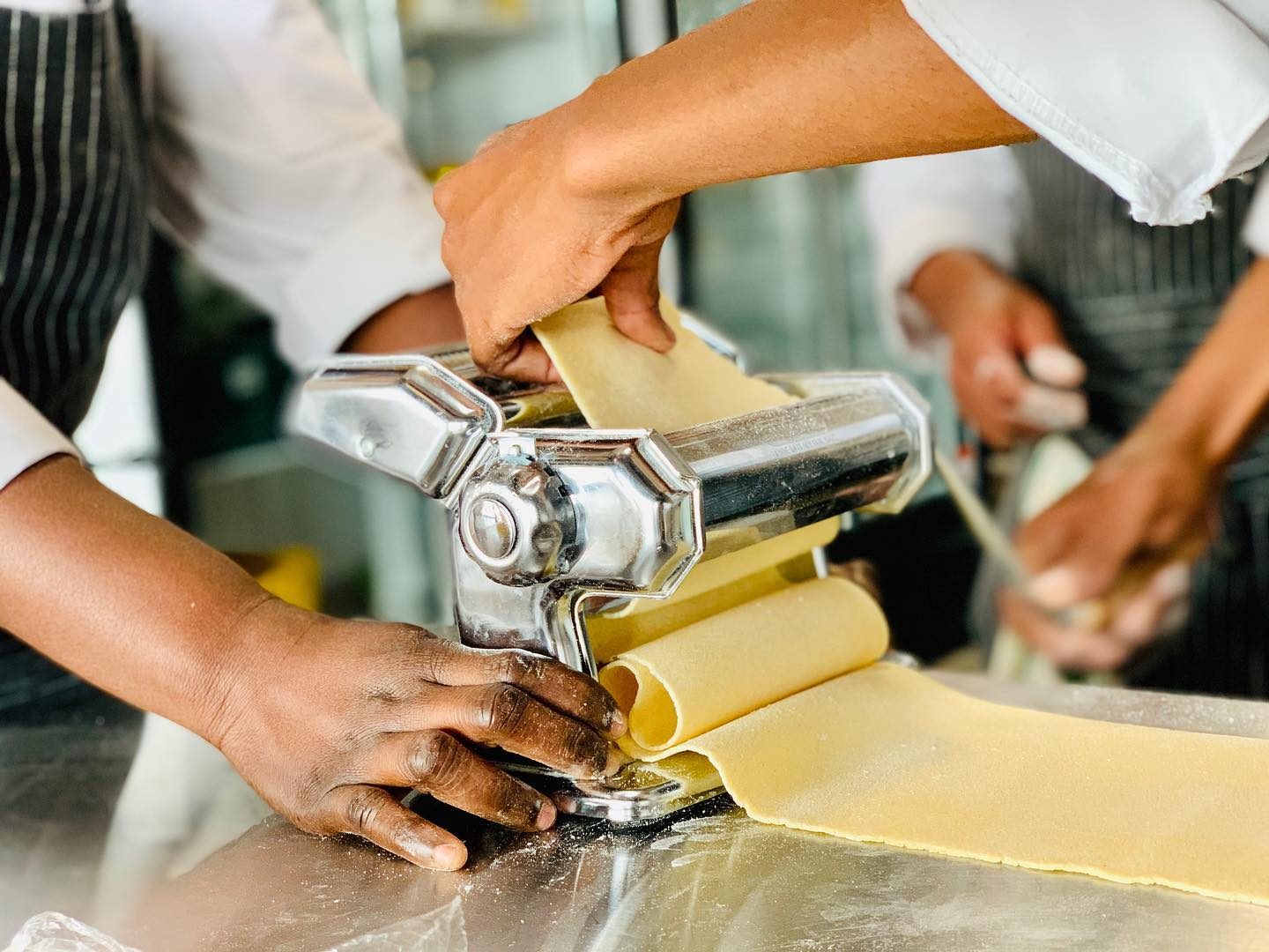 Food styling: plated pasta